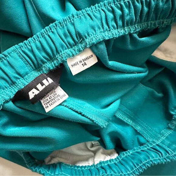 ALIA Size 14 Women’s Elastic Waist Solid Color 2Pocket Front Dress Pant - Picture 4 of 11